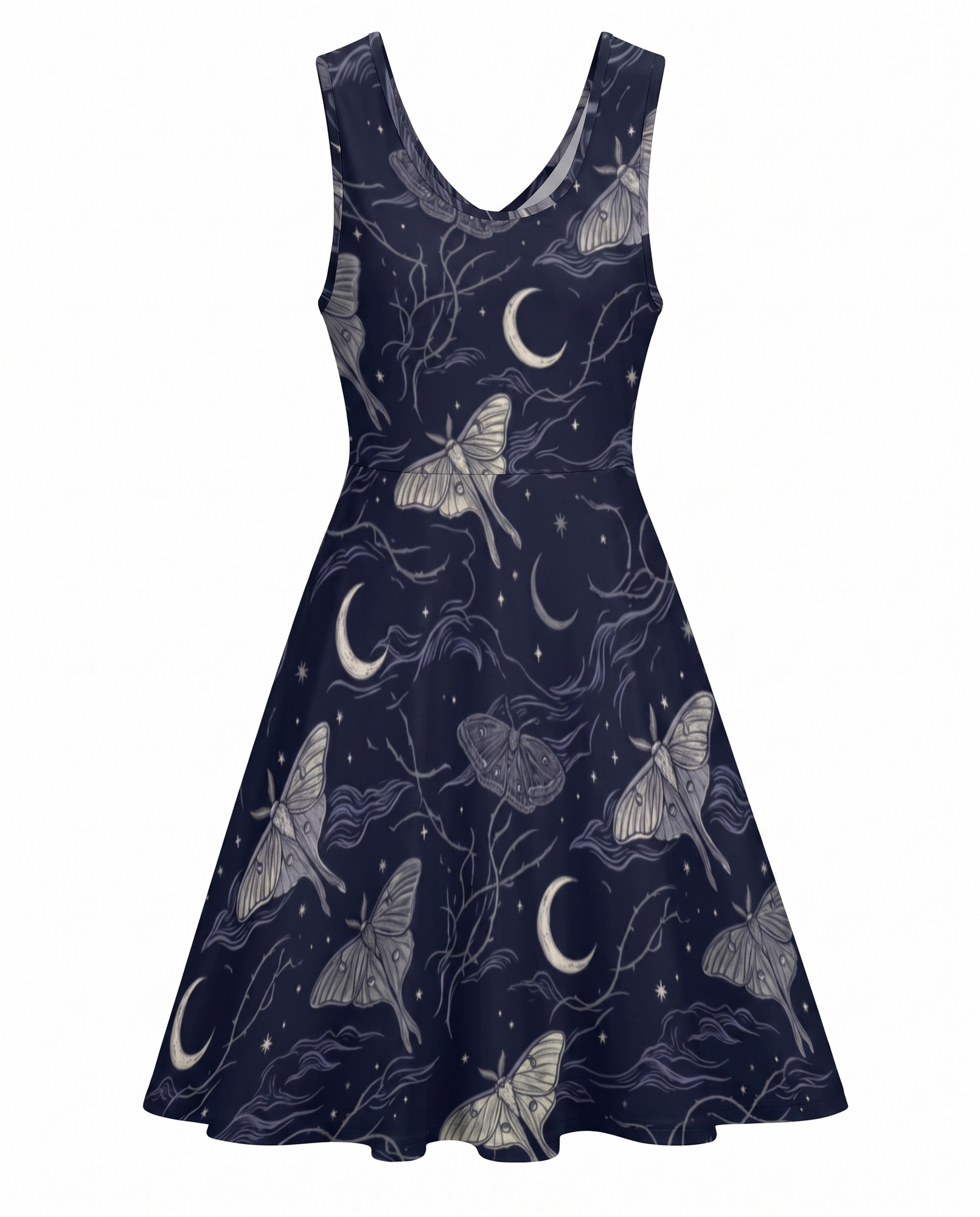 Luna Moth Celestial Whimsigoth Spaghetti Strap — view 5