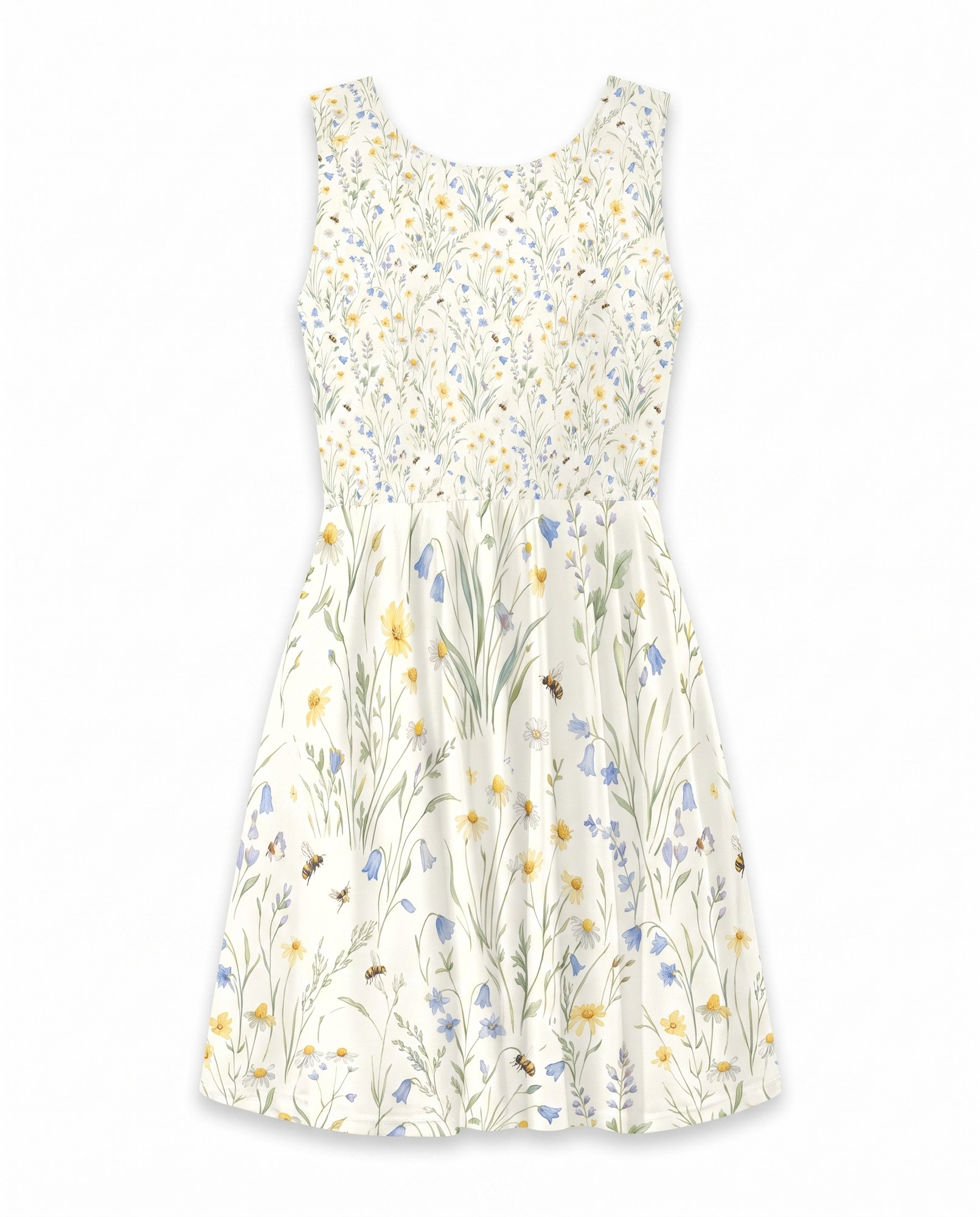 Cottagecore Ditsy Floral Fit-and-Flare — view 5