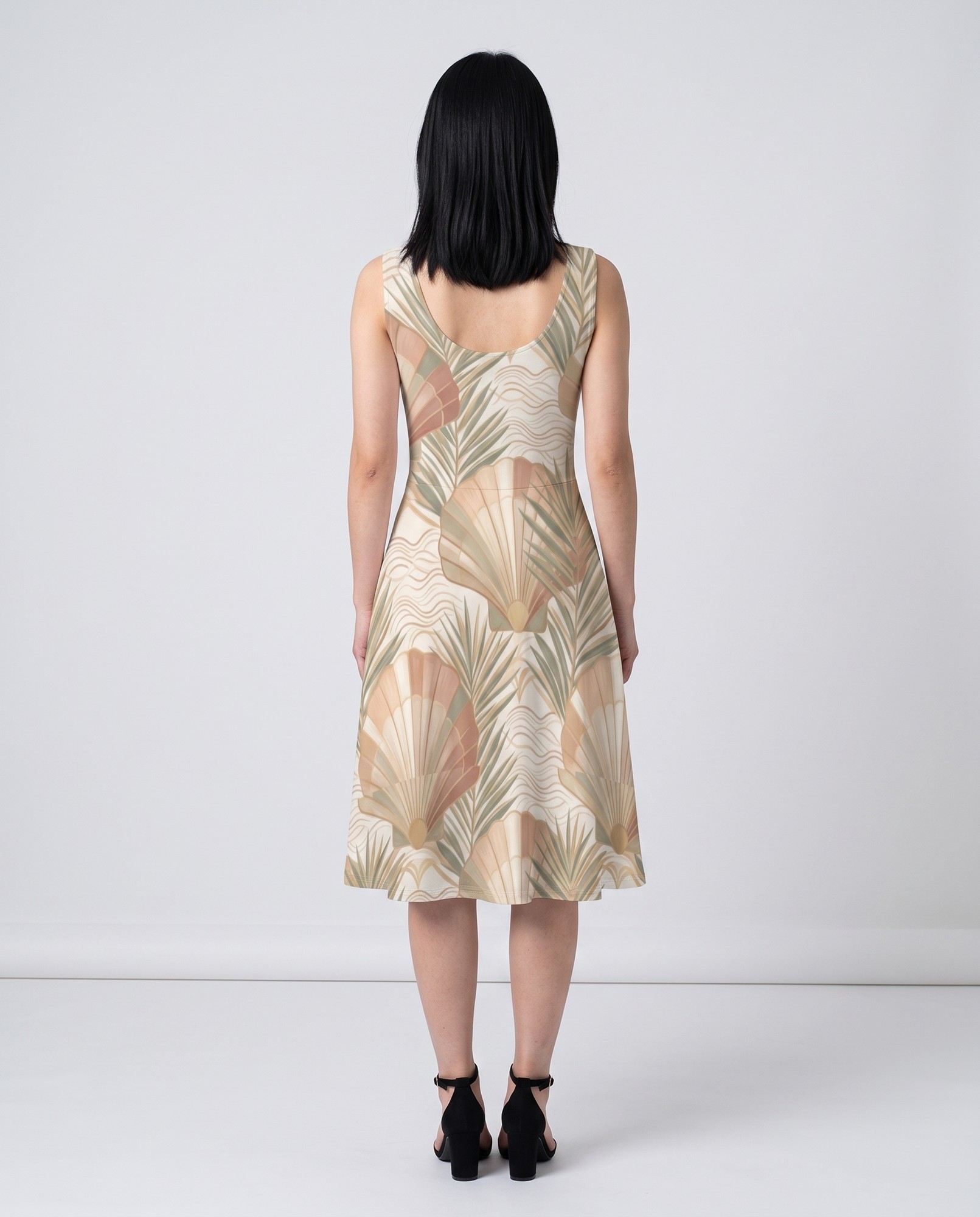 Champagne Rose Gold Scallop Palm — view 4