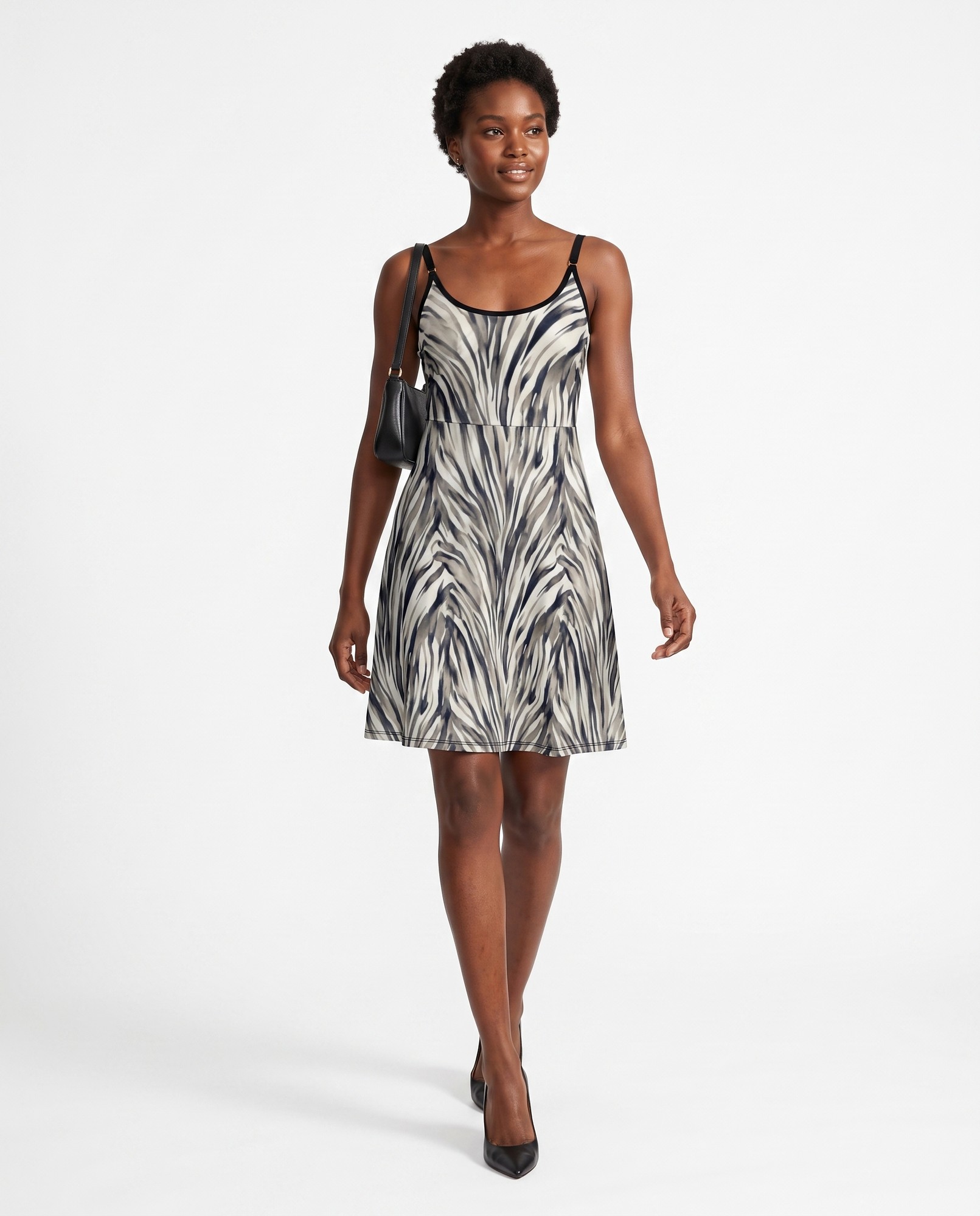 Ink Wash Charcoal Ivory Wearable Art — view 2