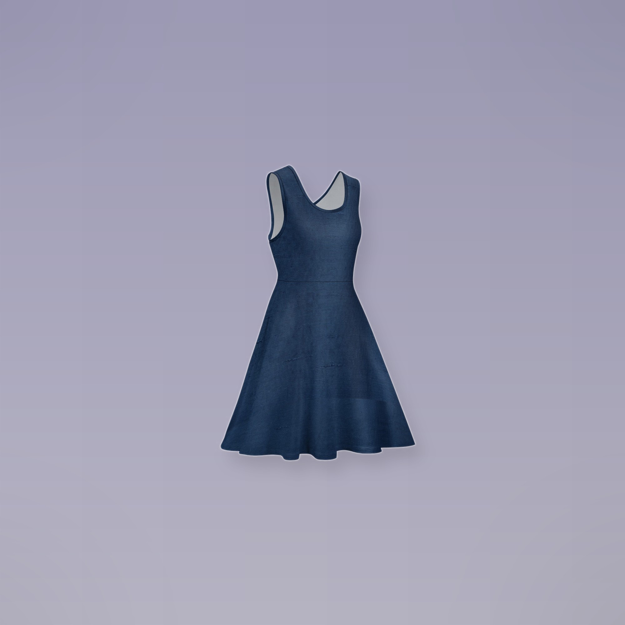 Deep Sapphire Elegant Evening Dress — view 3