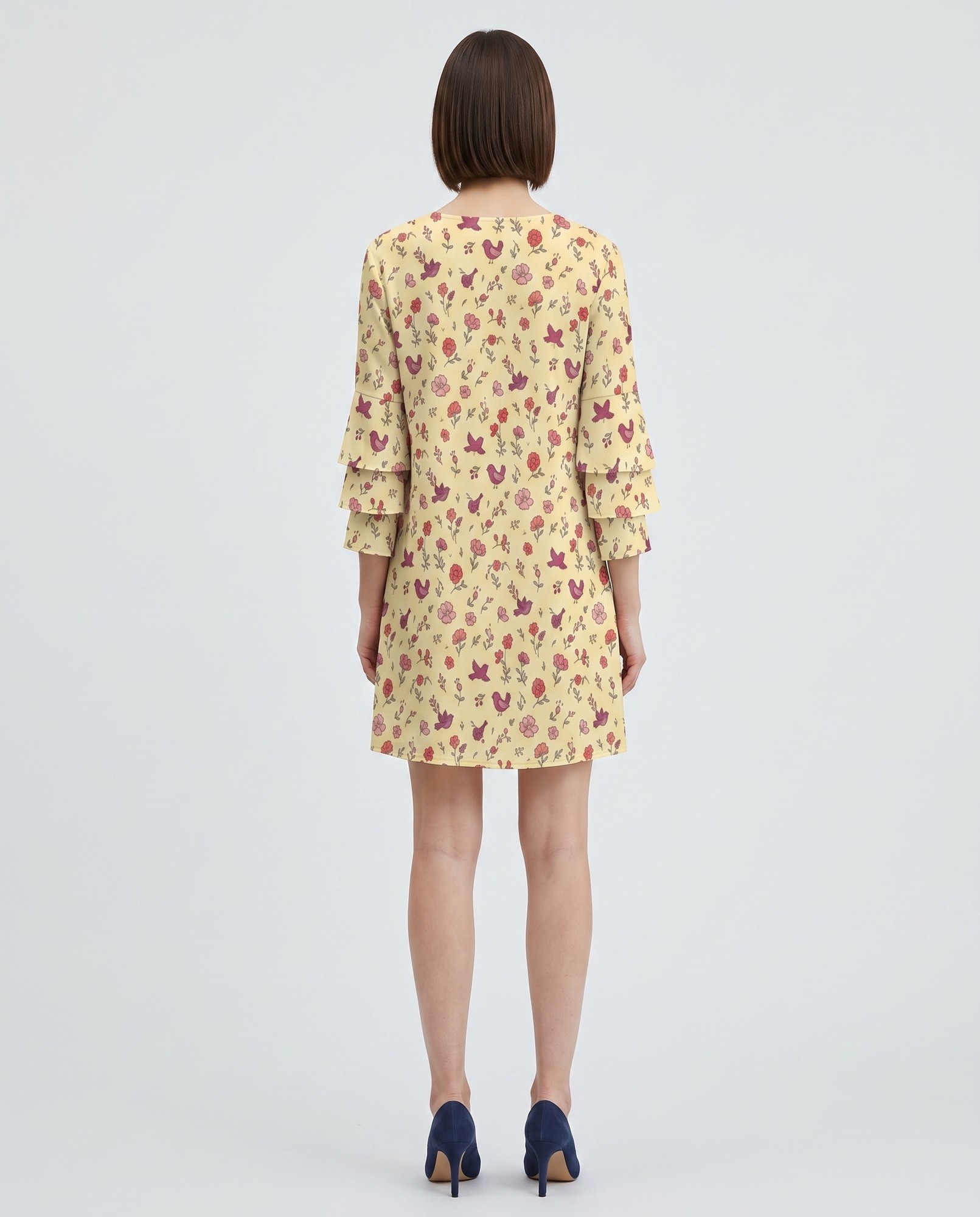 Butter Yellow Marigold Folk Bird — view 4