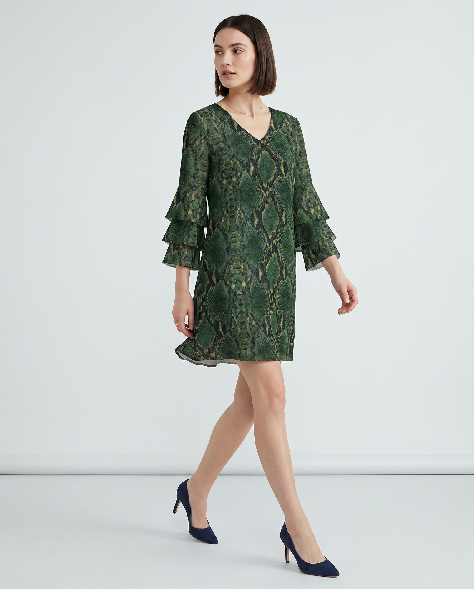 Forest Green Python Skin Scholarly — view 2