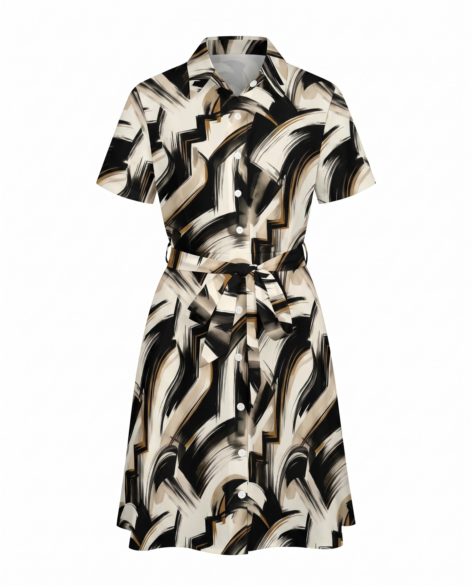 Ivory Black Ochre Brushstroke — view 5