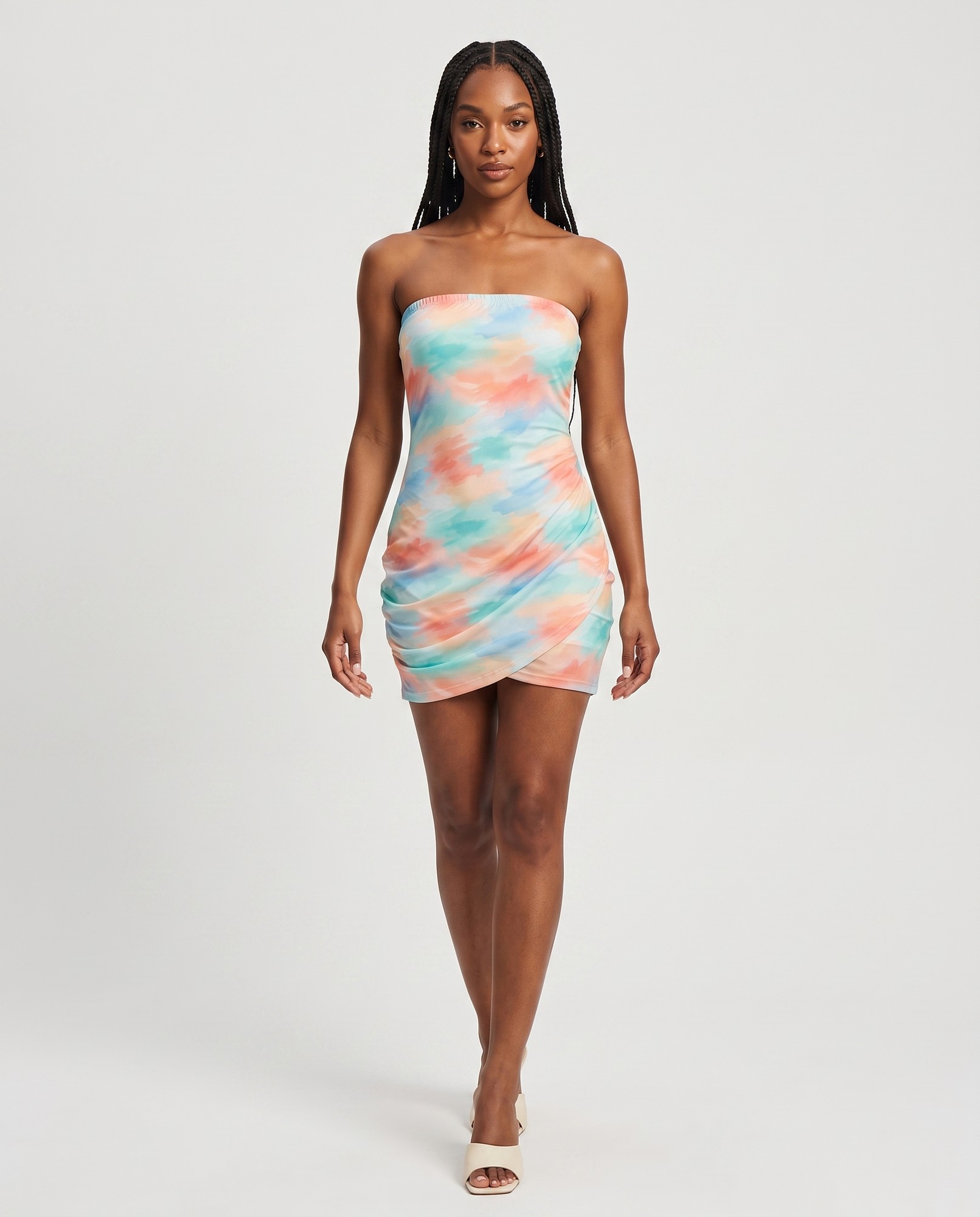Aqua Coral Ombre Beach Vacation